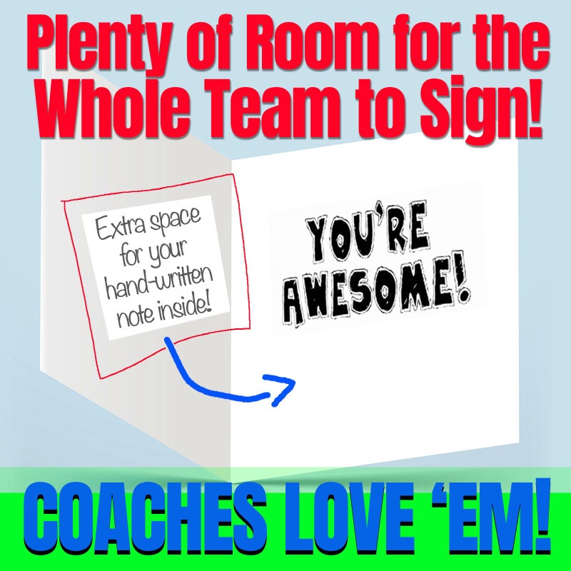 Play Strong 3-Pack Thank You SOCCER COACH Cards (5x7) â€“ Premium Greeting Card Set with Envelopes â€“ Perfect Appreciation Gift for Soccer Coaches, Players, Teams & Fans - Image 3